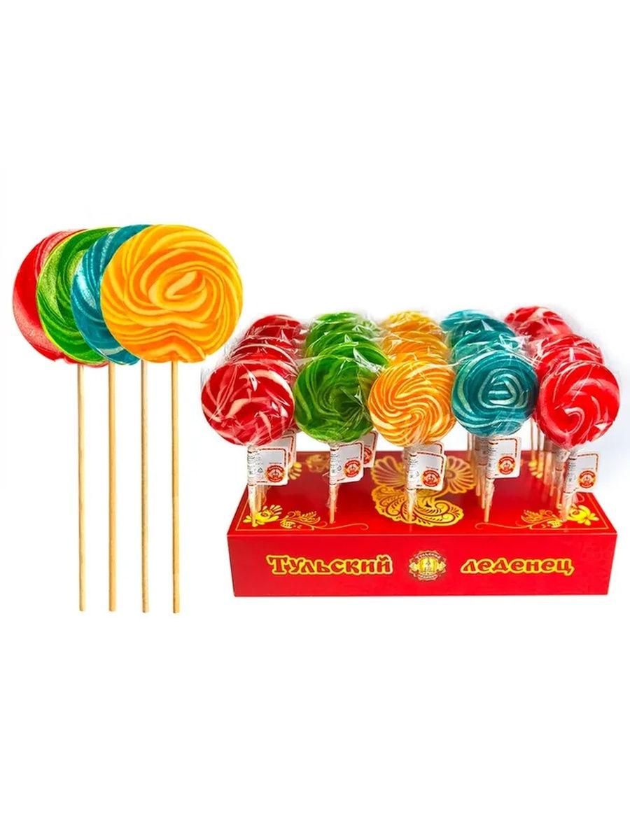 Карамель на палочке Тульский леденец карусель фигурная 30 гр., обертка