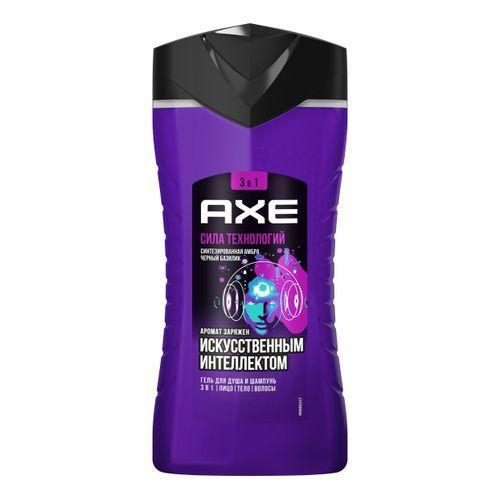 Гель для душа и шампунь Axe Сила технологий 250 мл., ПЭТ