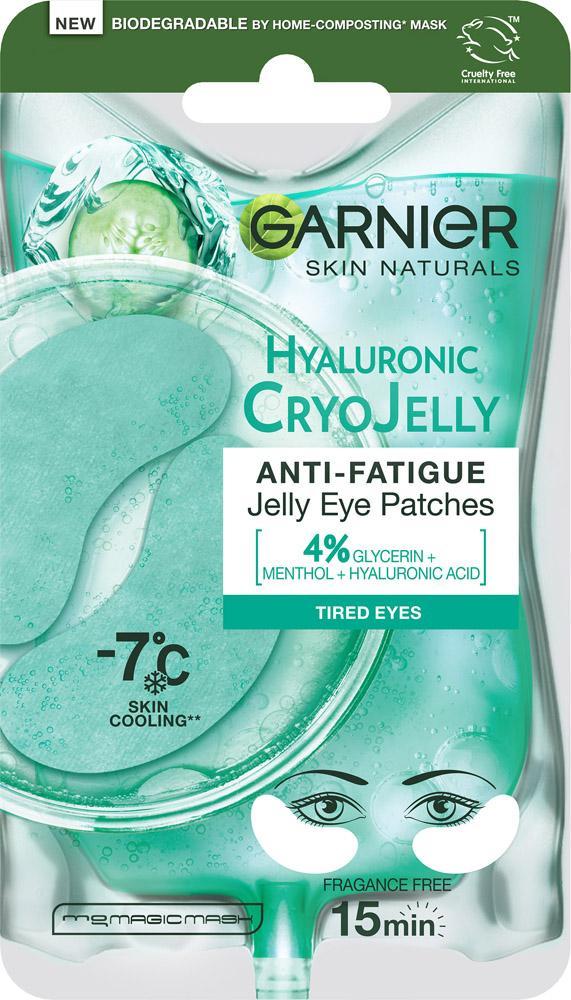 Патчи для кожи вокруг глаз Garnier Skin Naturals Hyaluronic CryoJelly охлаждающие 5 гр., саше