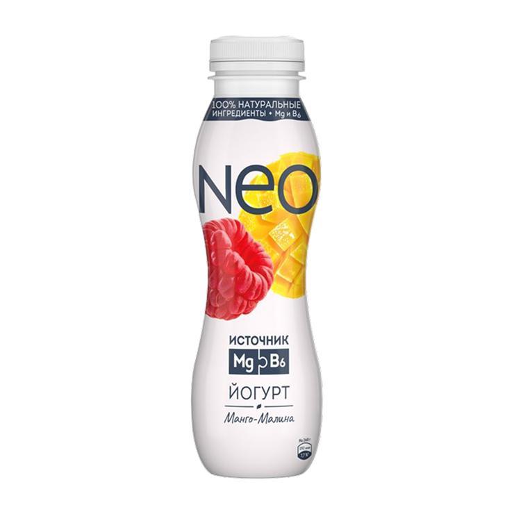 Йогурт питьевой Neo манго малина 1,5% 260 гр., ПЭТ