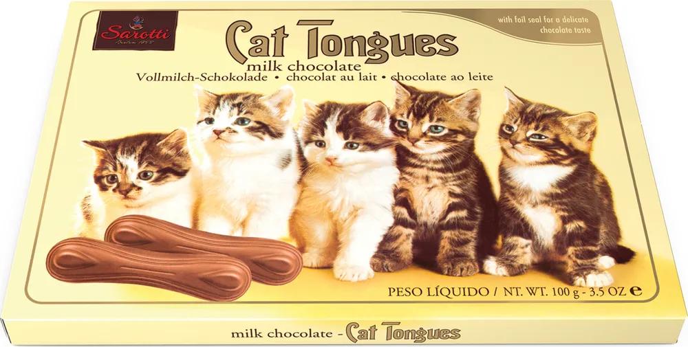 Шоколад Sarotti Кошачьи язычки порционный молочный 100 гр., картон