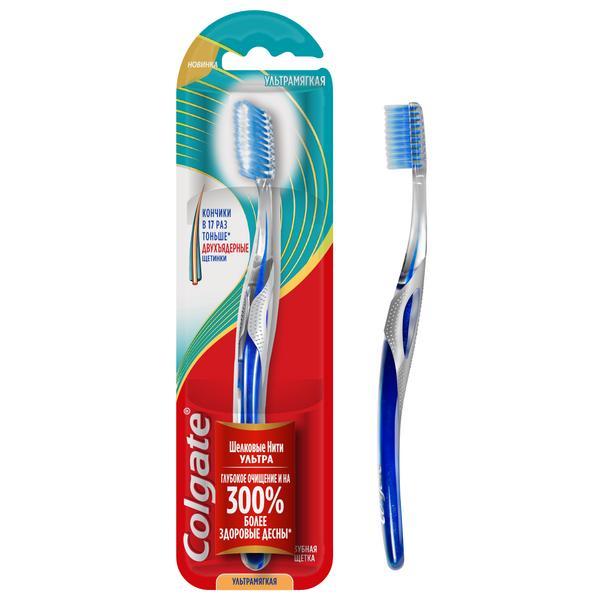 Зубная щетка Colgate Шелковые нити Ультра Ультрамягкая
