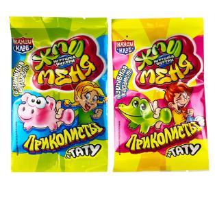 Карамель взрывная Канди Клаб Приколисты жми меня с игрушкой 1 гр., саше