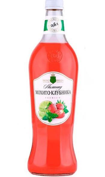 Напиток газированный Вкус Года мохито клубника 600 мл., стекло