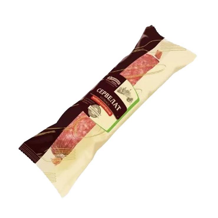 Колбаса варено-копченая Егорьевская КГФ сервелат категории А 700 гр., оболочка