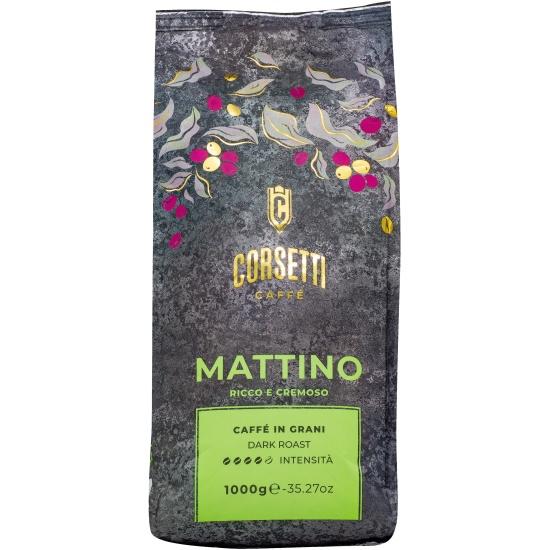 Кофе в зернах CORSETTI MATTINO 1 кг., вакуум