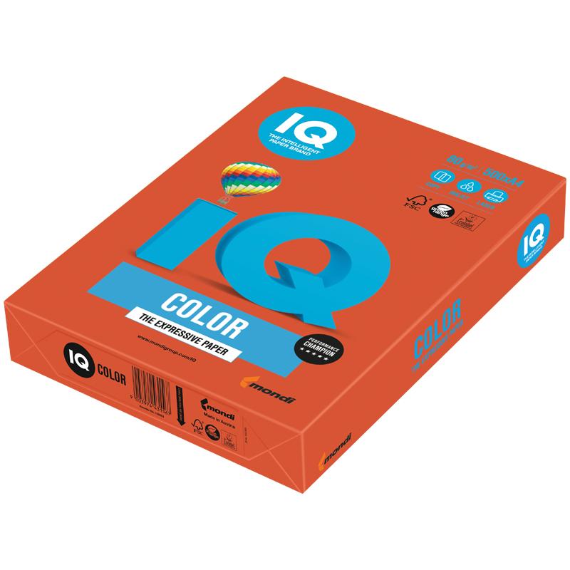 Бумага для печати IQ Color красный кирпич А4 80 г/м² 500 листов