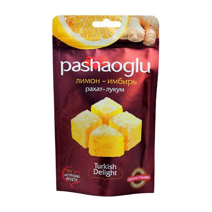 Рахат-Лукум Pashaoglu лимон-имбирь 150 гр., дой-пак