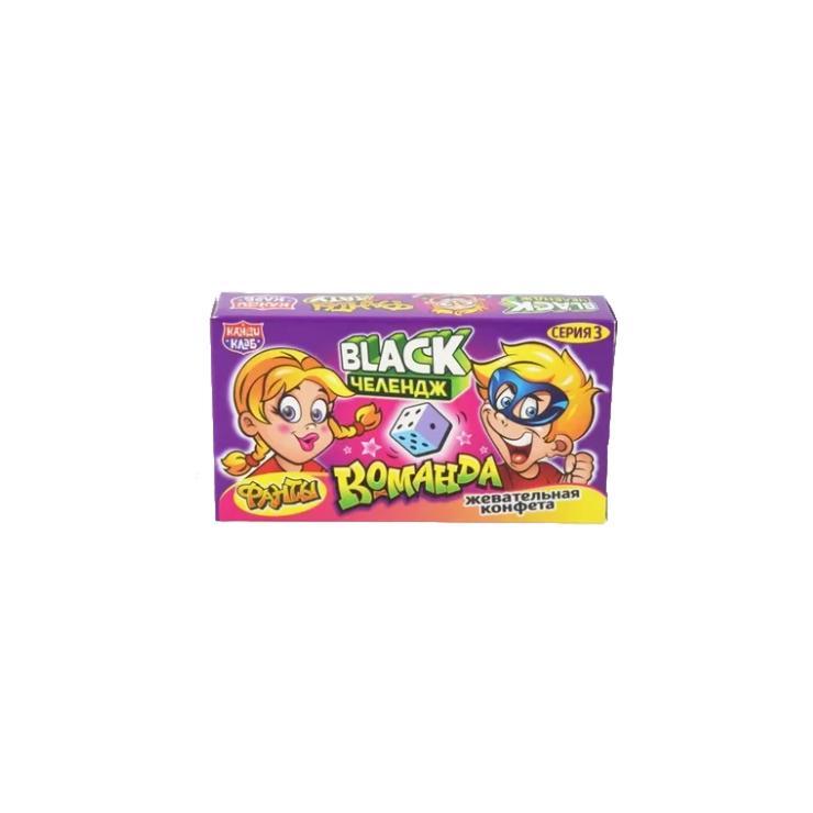 Конфета жевательная Канди Клаб black челендж фанты команда 15 гр., картон