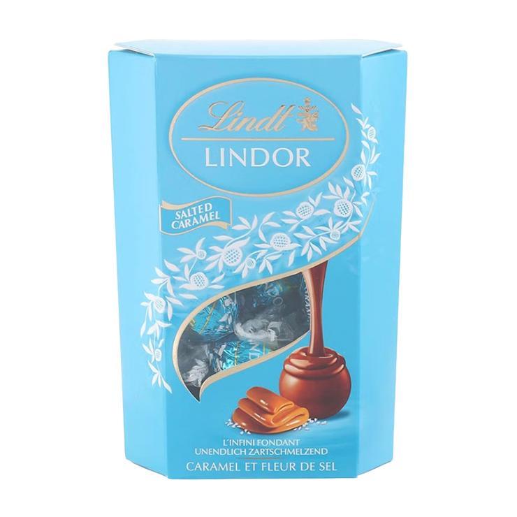Конфеты шоколадные Lindt Lindor соленая карамель 200 гр., картон