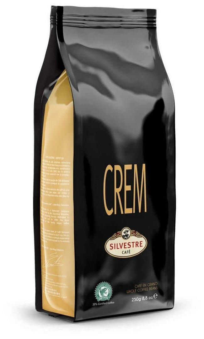 Кофе SILVESTRE Crem 50% Арабика 50% Робуста зерновой 250 гр., флоу-пак