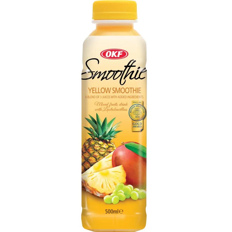 Напиток сокосодержащий OKF Smoothie Yellow Smoothie мультивитаминный Южная Корея 500 мл., ПЭТ