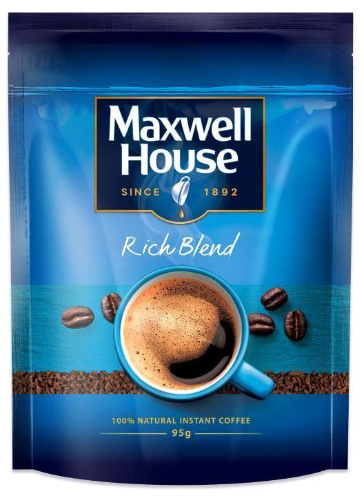 Кофе Maxwell house растворимый 95 гр., дой-пак