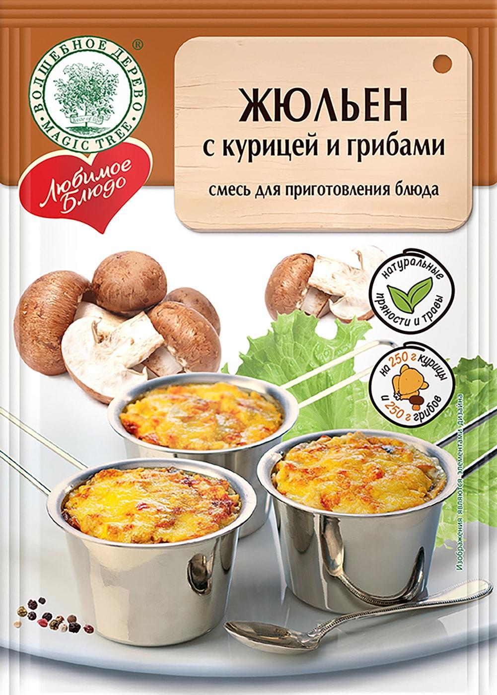 Смесь Волшебное дерево жульен курица/грибы, 30 гр., саше