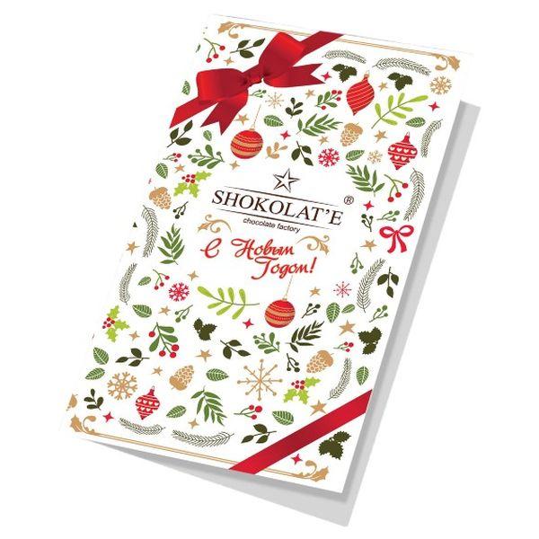 Шоколад Shokolat'e Открытка Рожденственская история молочный с фундуком 72 гр., картон