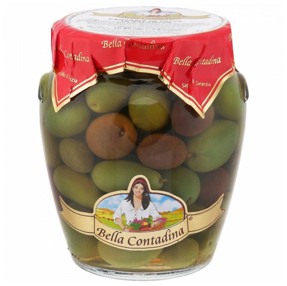 Оливки Bella Contadina Ассорти-микс (нетто 550г) 580 мл., стекло