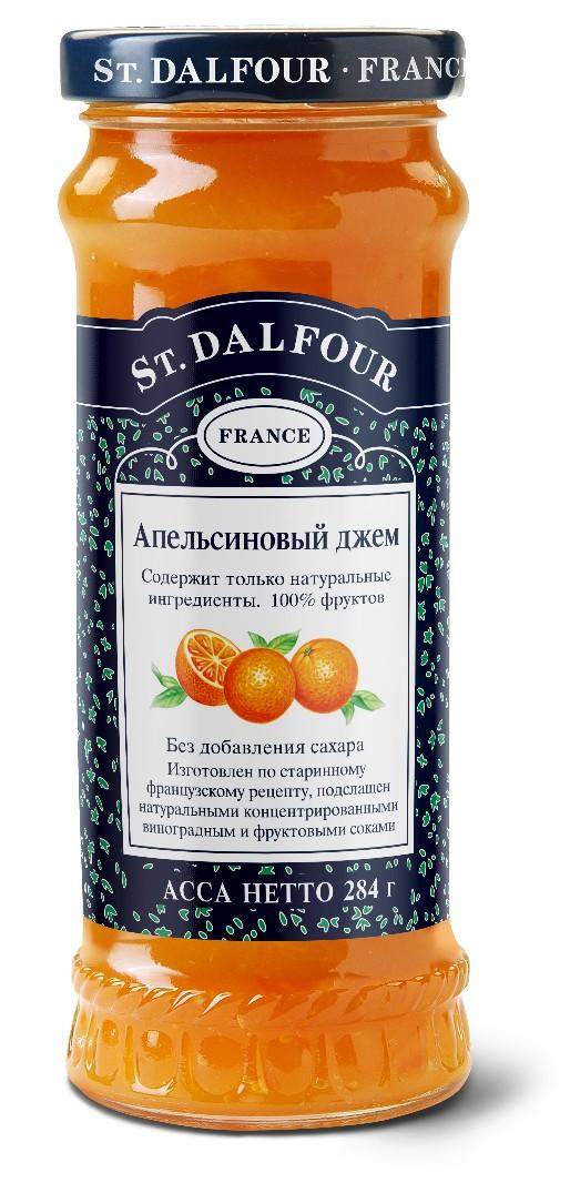 Джем St.Dalfour Апельсин 100% фруктов без сахара 284 гр., стекло
