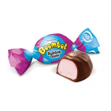 Конфеты Konti  Boombol  со вкусом Bubble Gum,1 кг., флоу-пак