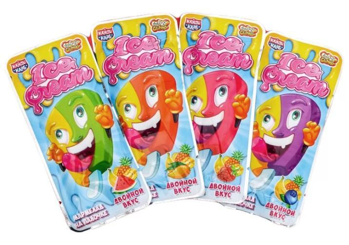 Мармелад Канди Клаб Crazy Gummy Ice Cream на палочке 10 гр., саше