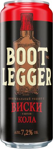 Напиток Bootlegger с Виски и вкусом Кола слабоалкогольный газированный 7,2% 450 мл., ж/б