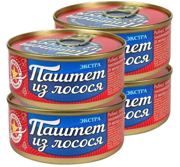 Паштет Вкусные Консервы из лосося 100 гр., ж/б