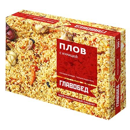 Плов Главобед с курицей, 300 гр, картон