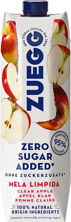 Напиток Zuegg сокосодержащий яблочный без сахара 1 л., тетра-пак