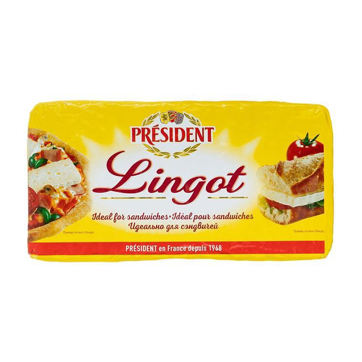 Сыр мягий President Lingot с белой плесенью 60% 1,1 кг., фольга