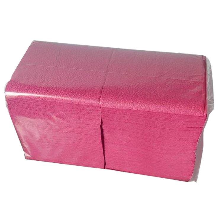 Салфетки 240х240 мм 1-слойные бордо бумага, флоу-пак