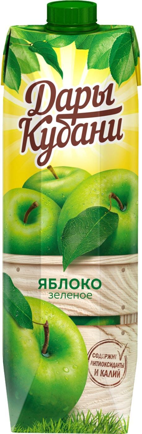Нектар Дары Кубани яблочный осветленный 950 мл., тетра-пак