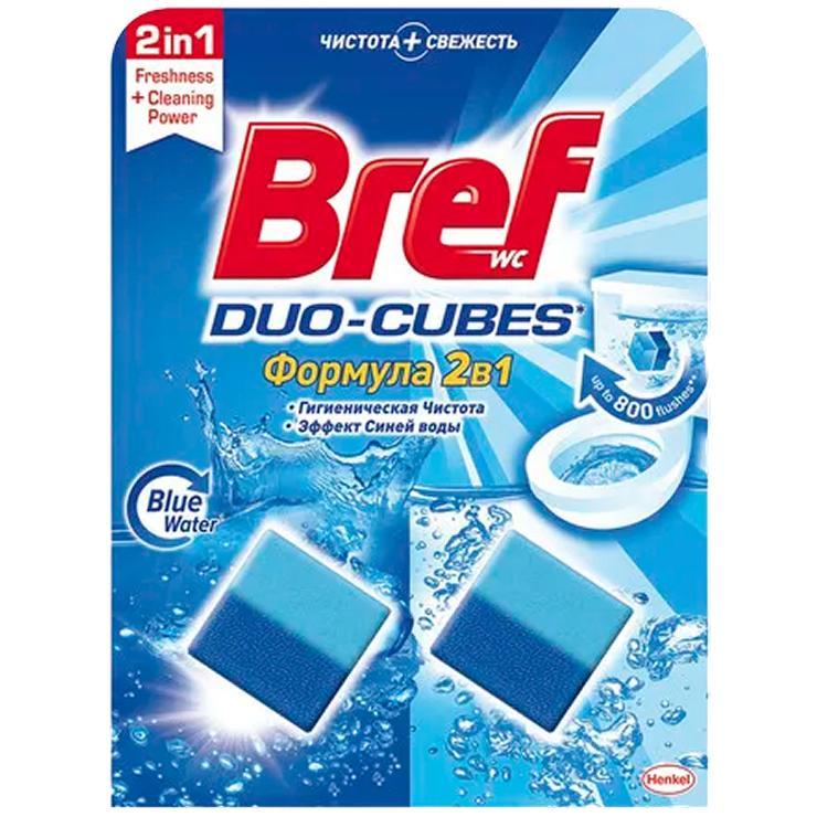 Кубики для сливного бачка Bref Duo-Cubes 50 г x 2 шт 180 гр ., блистер