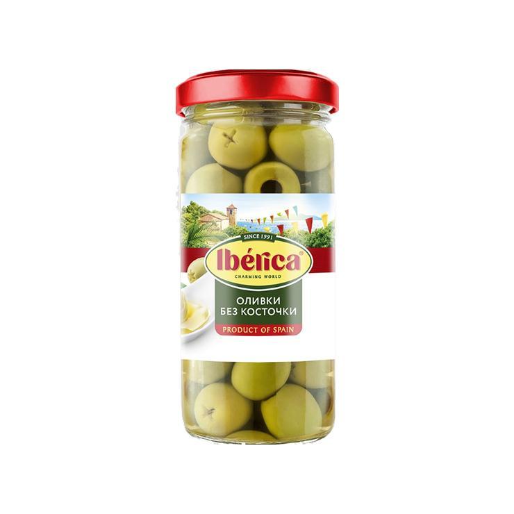 Оливки Iberica без косточки 235 гр., стекло