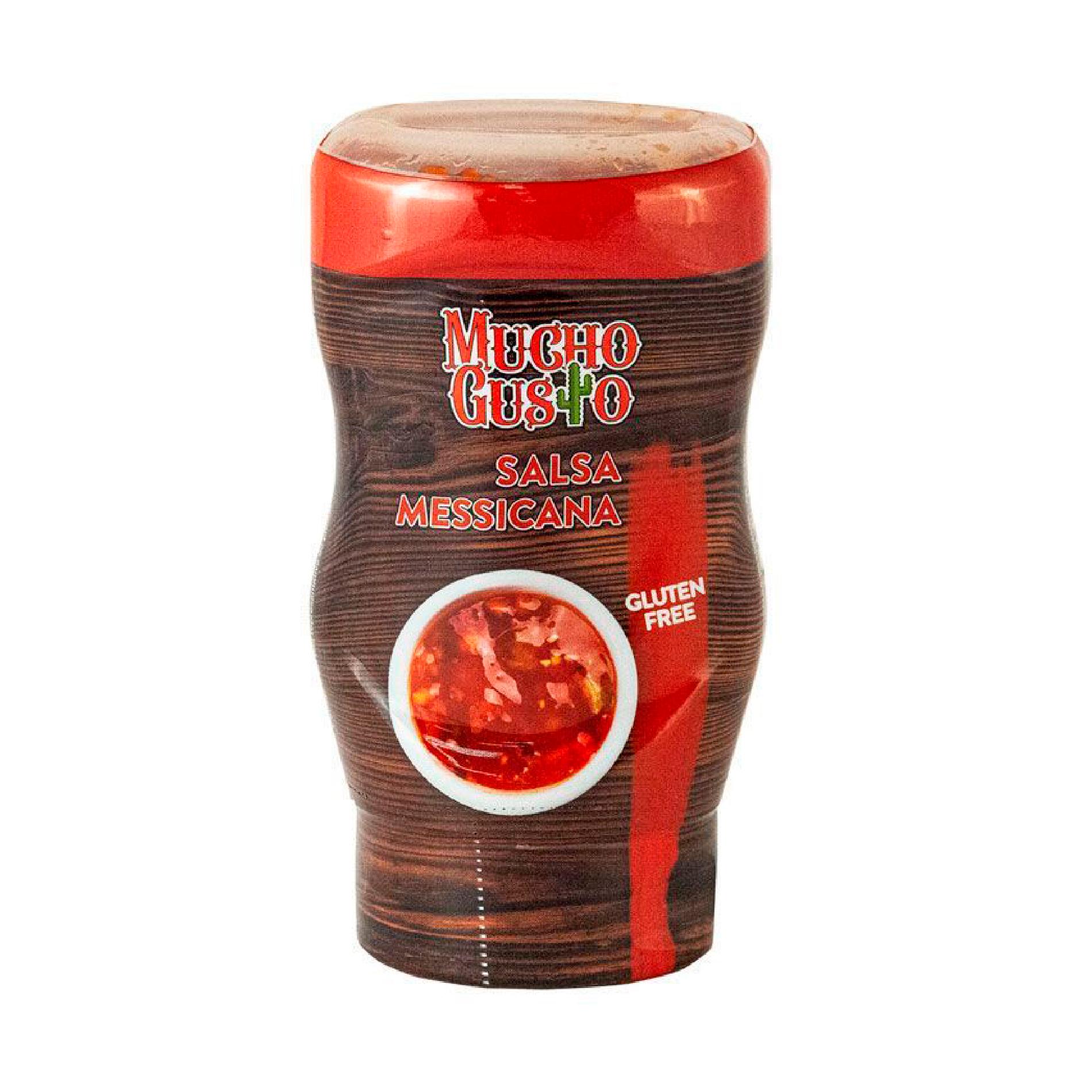 Соус Mucho Gusto Salsa messicana Мексиканский gluten free 300 гр., ПЭТ