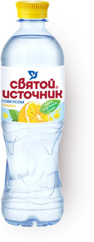 Вода негазированная Святой Источник лимон 500 мл., ПЭТ