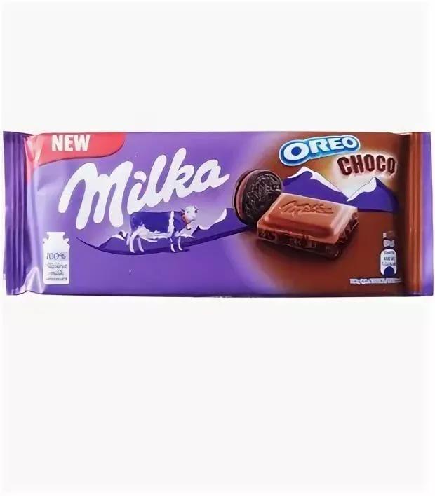 Шоколад Milka Oreo Choco 100 гр., флоу-пак