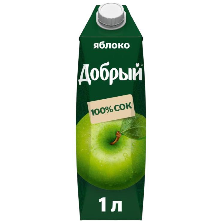 Сок Добрый яблоко 1 л., тетра-пак