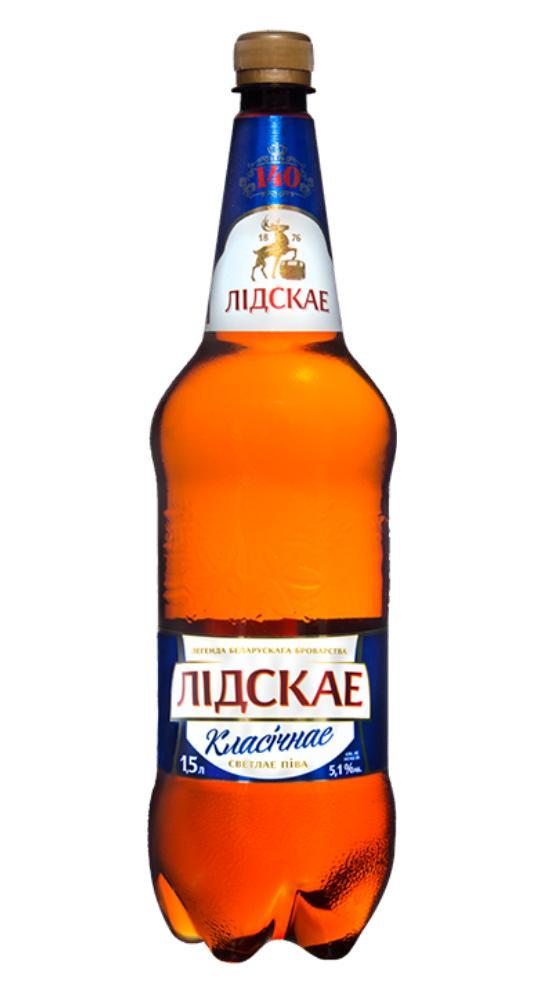 Пиво классическое Лидское 1,5 л., ПЭТ