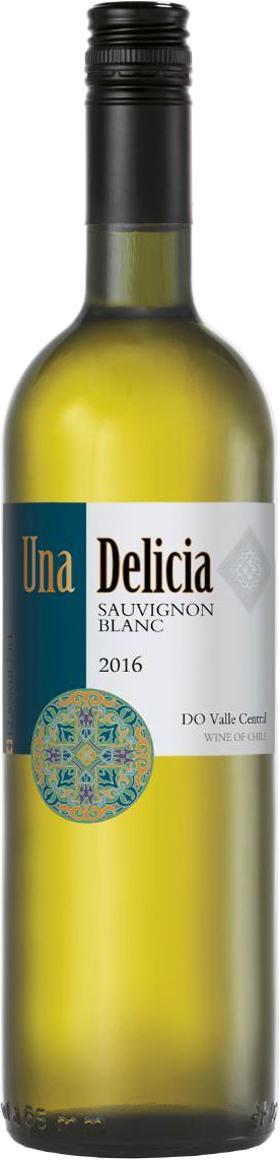 Вино Una Delicia Совиньон Блан белое сухое, 750 мл., стекло