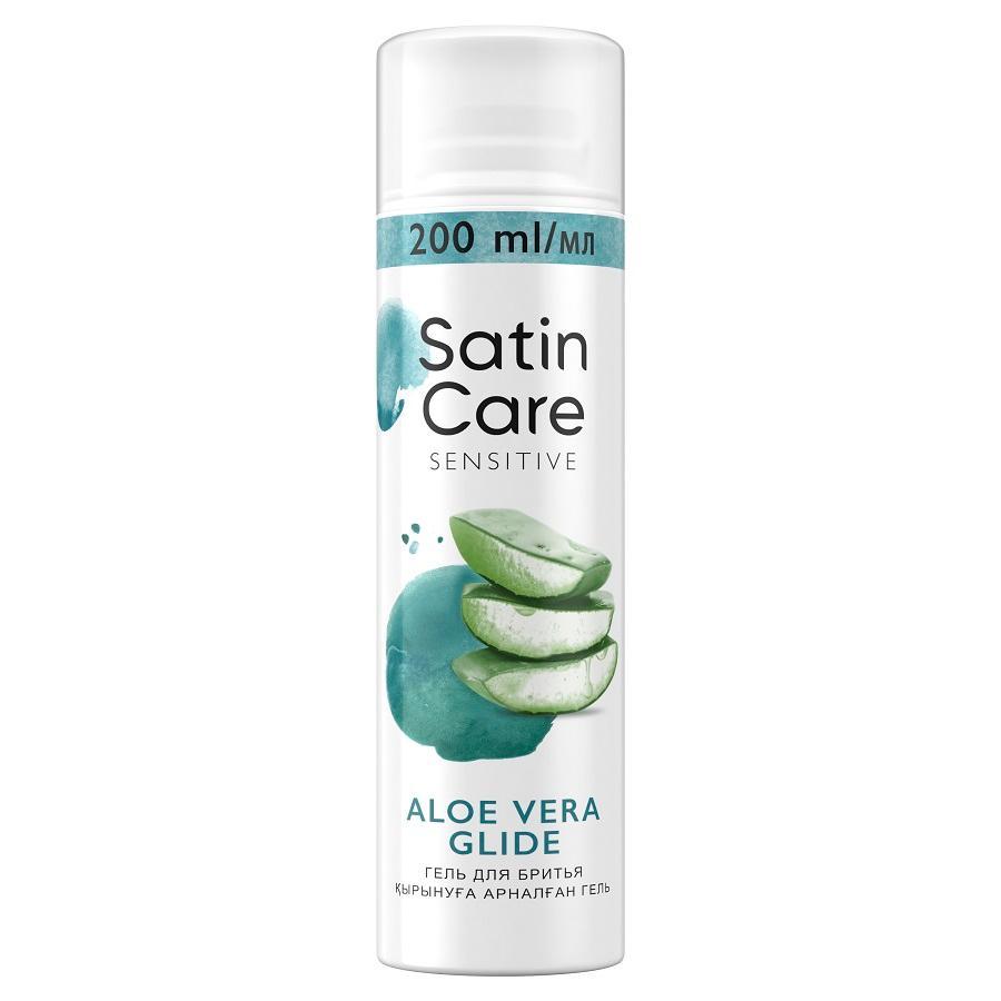 Гель для бритья Satin Care для чувствительной кожи Алоэ, 200 мл., баллон