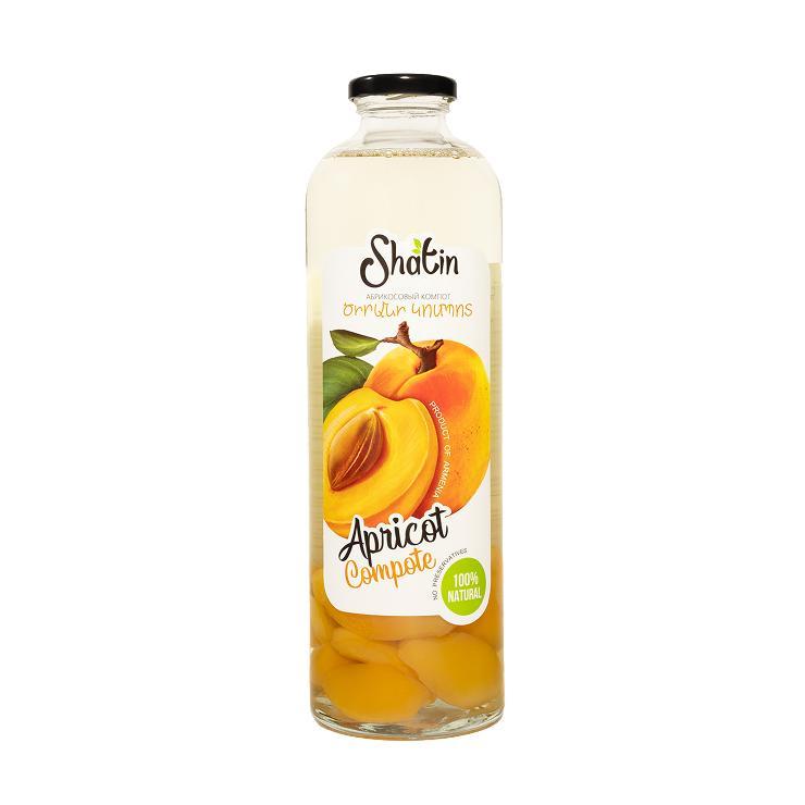 Компот Shatin абрикосовый 1 л., стекло