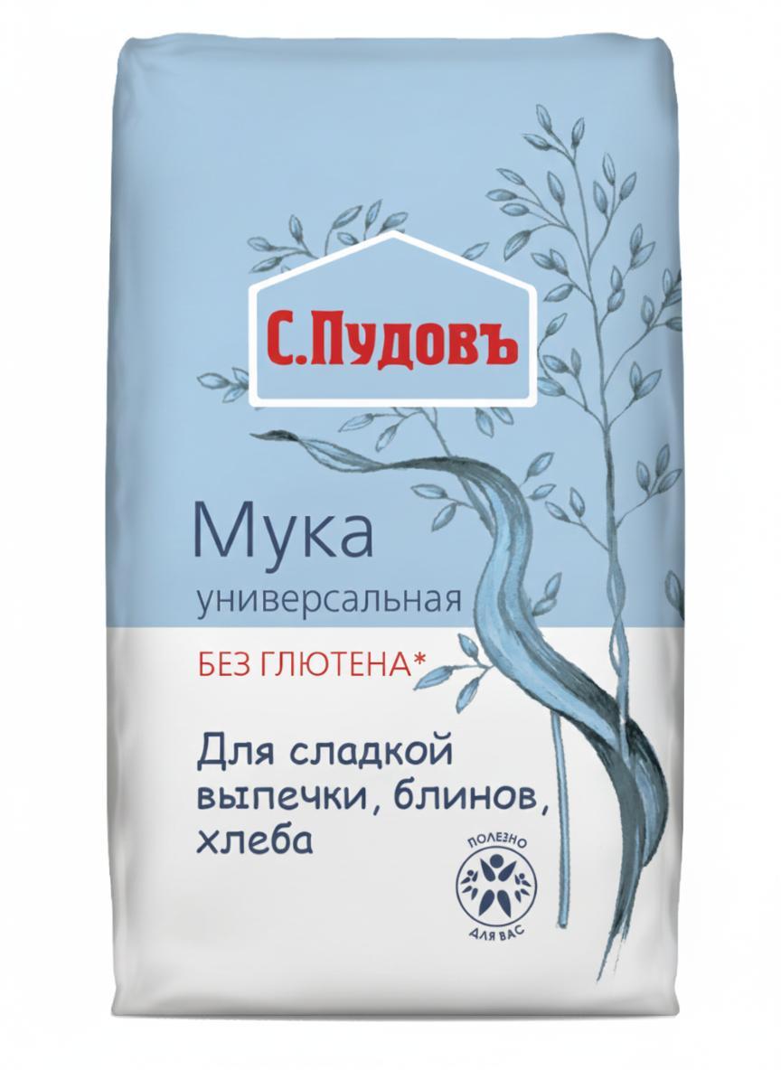 Мука универсальная без глютена С.Пудов 500 гр., бумага
