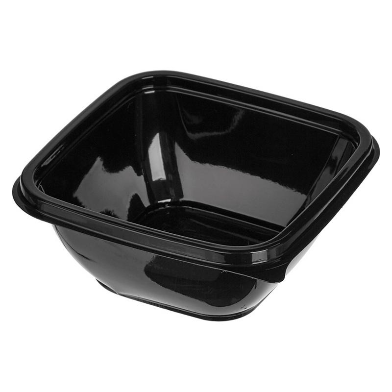 Контейнер 500 мл 1-секц. 126х126х60 мм, без крышки, черн., ПП ПолиЭр  Россия