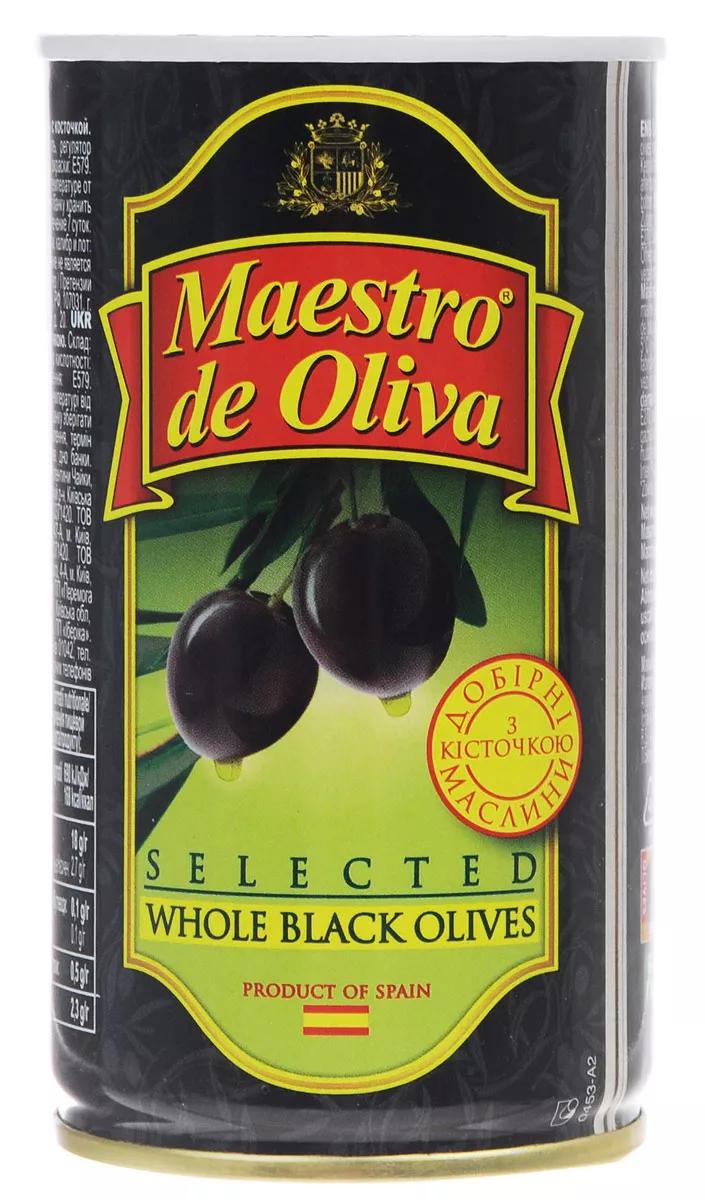 Маслины Maestro De Oliva с косточкой, 360 гр., ж/б