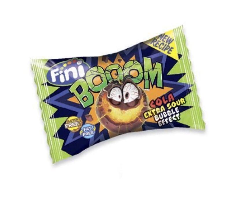 Карамель Fini Boom леденцовая кислая кола 5 гр., флоу-пак