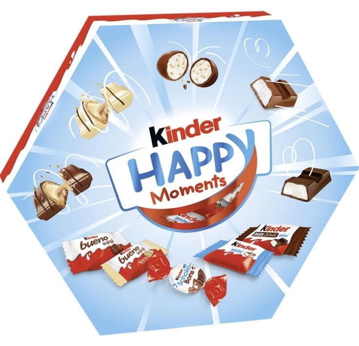 Конфеты Kinder Happy Moments Мини Микс 161 гр., картон