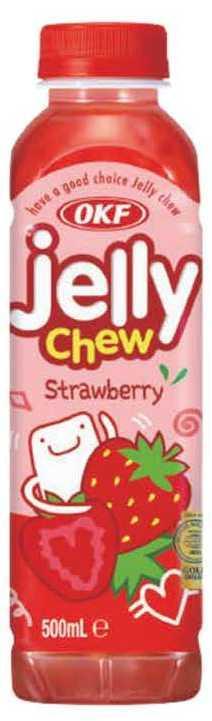 Напиток сокосодержащий OKF Jelly Chew клубника Южная Корея 500 мл., ПЭТ