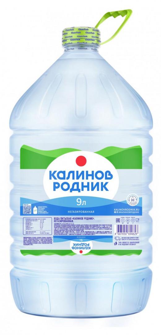 Вода негазированная Калинов Родник 9 л., ПЭТ