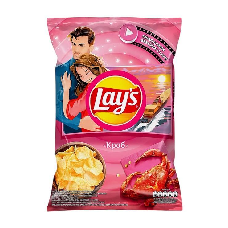 Чипсы Lay's краб 225 гр., флоу-пак