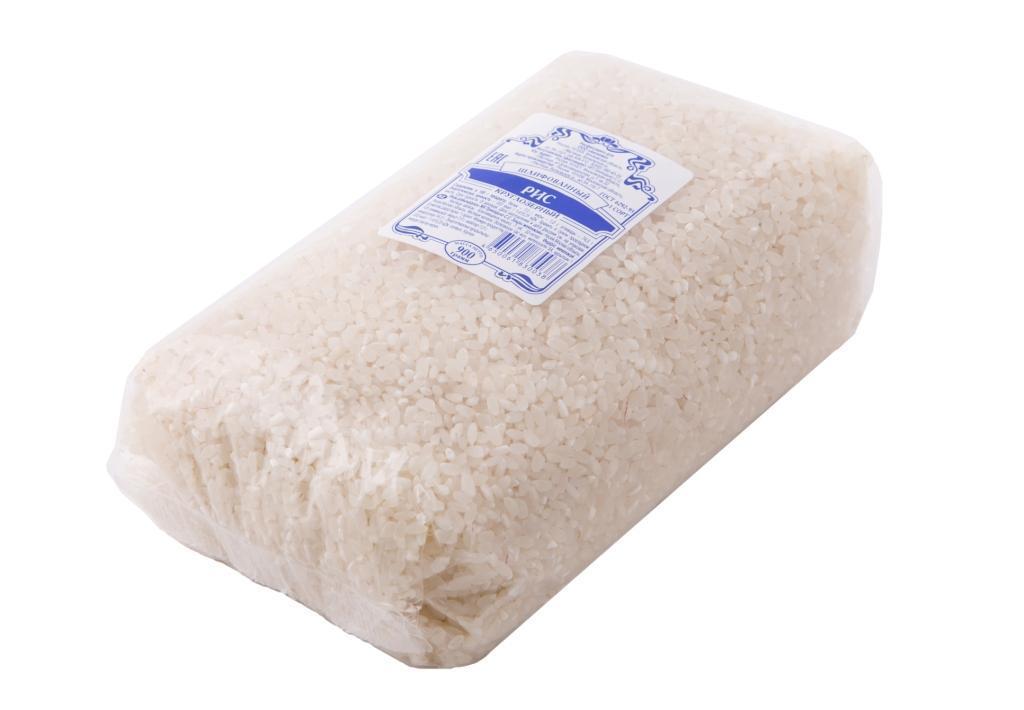 Рис круглозерный шлифованный,  Аксиома, 900 гр., флоу-пак