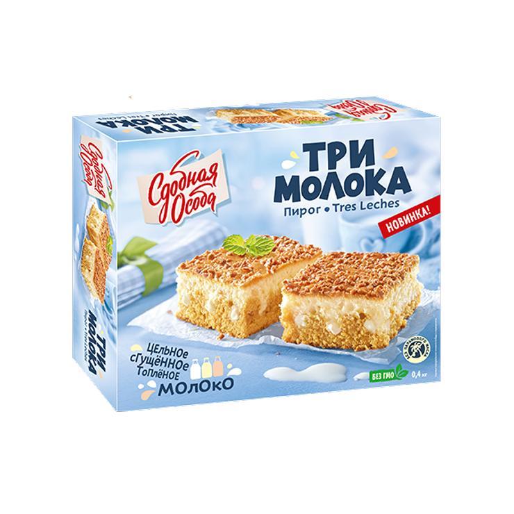 Пирог Сдобная Особа Три Молока 400 гр., картон